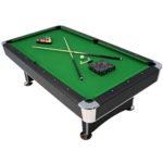 Sunnydaze 8-Foot Billiard Pool Table with Game Accessories, Ball Return and Leveling Feet