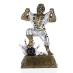 Decade Awards Monster Bowler Trophy – Beast Bowling Award – 6.5 Inch Tall – Engraved Plate on Request