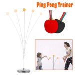 DOBESTS Ping Pong Balls Paddles Set Table Tennis Training Elastic Soft Shaft Equipment Trainer Practice Ball Bulk Child (2 Table Tennis Paddle & 5 Ping-Pong Balls) (RED, 9.84)
