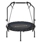 SONGMICS Mini Trampoline for Adults Folding Exercise Fitness Rebounder with Handle 40-Inch USTR40BUV1