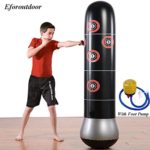 Eforoutdoor Inflatable Kids Punching Bag, Free Standing Boxing Bag for Immediate Bounce-Back 5.25ft for Practicing Karate, Taekwondo, MMA Suitable for Kids and Adults (Age 4+)