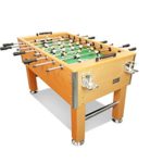 T&R sports 60″ Soccer Foosball Table Heavy Duty for Pub Game Room with Drink Holders, Oak