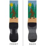 Bigfoot Printed Mid Calf Socks | Guys Lacrosse Socks by ChalkTalkSPORTS | Multiple Sizes