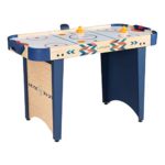 Lanos Air Hockey Table for Kids and Adults | 4 Foot Air Hockey Game Table with Electronic Scoreboard, Powerful Air Blower, 2 Pushers, and 2 Hockey Pucks | Ice Hockey Game Room Table