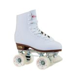 Chicago Women’s Premium Leather Lined Rink Roller Skate – Classic White Quad Skates