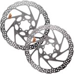 JGbike 1 Pair RT56 RT66 160mm 180mm 203mm Compatible Bicycle Disc Brake Rotor for Shimano MT200 M6000 SLX M7000