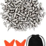 Jovitec 120 Pieces 1/4 Inch Steel Spikes Shoe Spikes Replacement with 2 Pieces Spike Wrench for Track and Cross Country