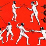 Fencing Poster, Salute, Saber Grip, Foil Grip, Epee Grip