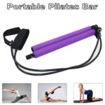 Yoruii Portable Pilates Bar Kit with Resistance Band,Yoga Exercise Pilates Bar with Foot Loop Yoga Pilates Stick Total Body Workout Toning Bar for Yoga,Stretch,Twisting,Sit-Up Bar Resistance Band