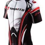 sponeed Men’s Cycling Jerseys Tops Biking Shirts Short Sleeve Bike Clothing Full Zipper Bicycle Jacket with Pockets
