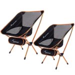 Sportneer Camping Chairs, Portable Ultralight Folding Camp Chair with Carry Bag, Heavy Duty 350lbs Capacity for Outdoor Camping, Backpacking, Hiking, Picnic, BBQ