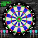 Light-up Magnetic Dart Board Game – Innovative Illuminated Kids Safe Dartboard Set with Glow-in-the-Dark Darts for Kids, Teens & Adults – Sports Gifts for Boys & Girls – Indoor or Outdoor Party Games