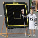 EZGoal 8’X6′ Professional Folding Lacrosse Rebounder | LAX Throwback to Practice Your Passes and Catches