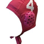 KAP7 Turbo Standard Water Polo Cap Set with 3 Numbers (Red)