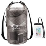 Piscifun Waterproof Dry Bag with Phone Case for Women and Men, Transparent Dry Bag 2L/5L/10L/20L/30L/40L, Lightweight Dry Bag Backpack for Beach, Swimming, Boating, Kayaking, Surfing and Fishing