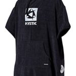 Mystic Watersports – Surf Kitesurf & Windsurfing Deluxe Poncho Change Robe Black – Unisex. Waterproof – Teddy Lining Inside
