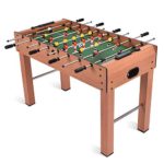Giantex 48” Foosball Table, Wooden Soccer Table Game w/Footballs, Suit for 4 Players, Perfect for Game Room, Arcades, Bar, Family Night, Competition Size Table Football for Kids, Adults