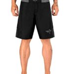 Elite Sports Men’s MMA Fight Shorts, Black Jack UFC, BJJ, No Gi, Grappling, Jiu Jitsu Shorts