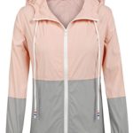 SoTeer Women’s Waterproof Raincoat Outdoor Hooded Rain Jacket Windbreaker (15 Colors S-XXL)
