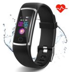 Fitness Tracker, Waterproof Activity Tracker with Heart Rate Monitor and Sleep Monitor,Waterproof Pedometer, Step Counter, Calories Counter for Android & iPhone