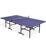 MaxKare Table Tennis Table 15mm MDF Foldable Ping Pong Table Standard Size 9×5 FT 70% Preassembled Multi-Use with Casters and Easy Attach Net