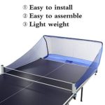 Yaegoo Table Tennis Ball Catch Net Ping Pong Table Tennis Catcher Net – Portable Ball Catch Netting – Serve and One Player Training Practice Set – Compatible with Robot Trainer Equipment