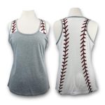 KNITPOPSHOP Baseball Tank Top for Mom Fans T Shirt Apparel Tshirt Gifts Team