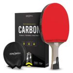 PRO SPIN Elite Series Carbon Ping Pong Paddle | Performance-Level Table Tennis Racket with Carbon Fiber Technology, Bonus Premium Rubber Protector | Professional Table Tennis Paddle