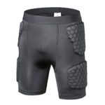 TUOY Padded Compression Shorts, Padded Vest Rib Hip and Thigh Protector for Football Paintball Basketball Ice Skating Rugby Soccer Hockey and All Other Contact Sports