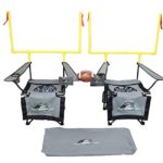 QB54 Ultimate Tailgating, Beach, Backyard, Family Fun Game – Football Toss & Kick Game Built into Two Camping Chairs