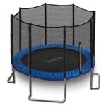 SereneLife Trampoline with Net – 10ft ASTM Approved Trampoline with Net Enclosure – Stable, Strong Kids and Adult Trampoline with Net – Outdoor Trampoline for Kids, Teens and Adults – Reinforced Kids
