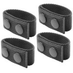 Security tactical duty Belt Keeper with Double Snaps for 2¼” Wide Belt Police Military Equipment Accessories Super strong duty belt keepers (Set of 4)