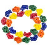 Textured Rock Climbing Holds for Kids with Installation Hardware by Crystal Lemon