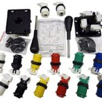 Game Room Guys Happ Control Panel- Multi-Color Kit – 14 Buttons