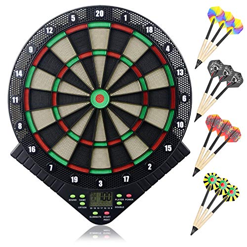 Miuko Electronic Dart Board, Electronic Dartboard, Soft Tip Dartboard