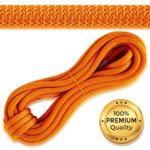 Powerful Static Rock Climbing Rope – High Strength Nylon Static Climbing Rope – Rock & Mountaineering Climbing Gear – 10.5mm Rescue Rope – Heavy Duty Rope – 10m Hiking Rope – Orange Safety Rope