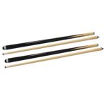 Global Sporting Equipments 48″ Pool Cues House Cue 2-Piece Billiard Shorty Cues for Children Practice Set of 2