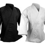 14 oz Ultra Heavy Karate Jacket Uniform Martial Arts Gi Top Black or White