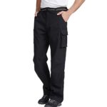 Men’s Hiking Pants Windproof Snow/Snowboarding Insulated Pants Windbreaker/Waterproof Fleece Lined Warm Ski Pants