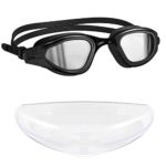 Avriaid Swim Goggles, Swimming Goggles Anti Fog UV Protection-Sliver Lens