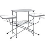 Best Choice Products Portable Outdoor Folding Camping Grilling Table for Food Preparation w/Carrying Case