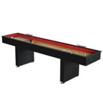 Hathaway BG1203 Avenger 9-Foot Avenger Shuffleboard for Family Game Rooms with Padded Gutters, Leg Levelers, 8 Pucks and Wax