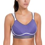 SYROKAN Women’s High Impact Support Wirefree Bounce Control Plus Size Workout Sports Bra