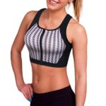 CtriLady Women’s High Impact Neoprene Wetsuit Crop Tank Top Full Cup Sport Bra Vest for Surfing Snorkeling Paddling