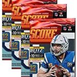 Universal Specialties 2019 Score NFL Football Four (4) Factory Sealed Packs with 12 Cards Each!