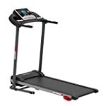 Folding Treadmill Exercise Running Machine – Electric Motorized Running Exercise Equipment w/ 12 Pre-Set Program, Manual Incline, Bluetooth Music/App Support – Home Gym/Office – SereneLife SLFTRD26BT
