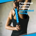 Physix Gear Sport Muscle Roller Leg Massager – Best Massage Roller Stick for Athletes – Deep Tissue – Trigger Points, Cramps, Quads, Calf & Hamstring Tightness, Myofascial Release (BLU)