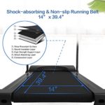 FYC Folding Treadmills for Home Compact Treadmill Electric Motorized Exercise Fitness Running Machine with Mobile Phone & Water Bottle Holder, 12 Preset Programs