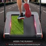 LINKLIFE 2 in 1 Folding Treadmill, 2.25 HP Smart Walking Running Machine with Bluetooth Audio Speakers, Installation-Free?Under Desk Treadmill for Home/Office Gym Cardio Fitness (Red)