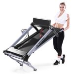 MaxKare Electric Treadmill Foldable Running Machine 8.5 MPH Max Speed & 15 Pre-Set Programs Easy Assembly with Adjustable Display Panel 3-Level Manual Incline Convenient Tablet Stand for Home Use